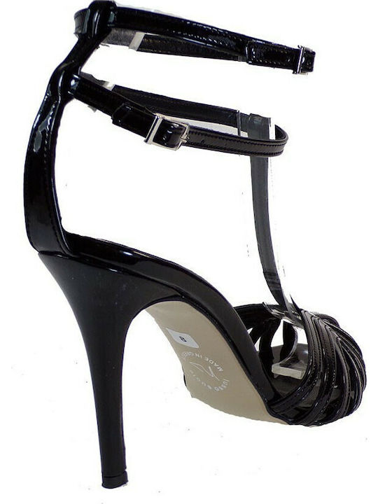 50050 Sandalen aus Lackleder Schwarz