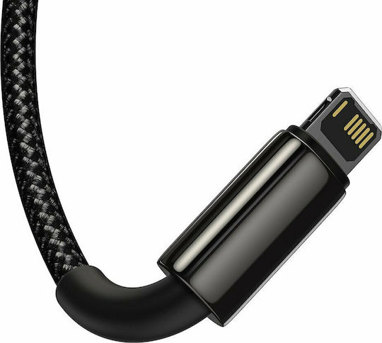 Baseus Tungsten Gold Geflochten USB zu Blitzschlag / Typ-C,TC-TC / Micro-USB Kabel 3.5A Schwarz 1.5m (CAMLTWJ-01)