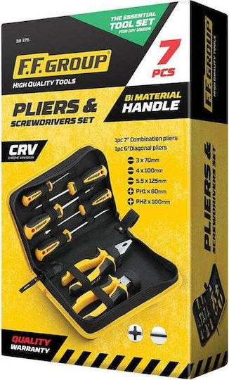 F.F. Group Set 7 Screwdrivers with 7 Interchangeable Tips