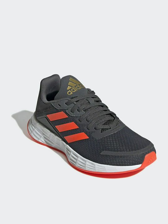 Adidas Kids Sports Shoes Running Duramo SL K Grey Six / Solar Red / Carbon