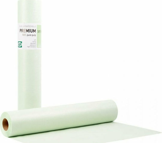 Bournas Medicals Examination Table Plasticized Paper Roll 58cm x 50m Green Premium Standard