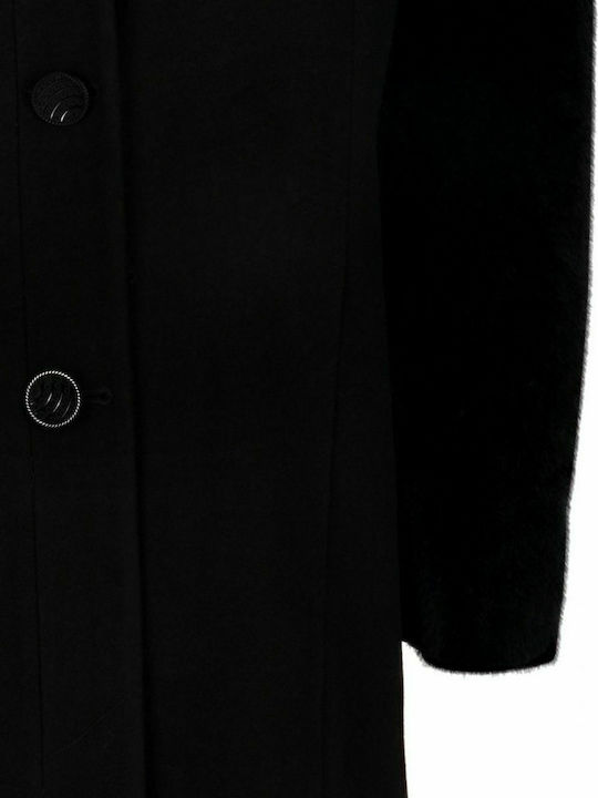 VETO Women's black velvet coat