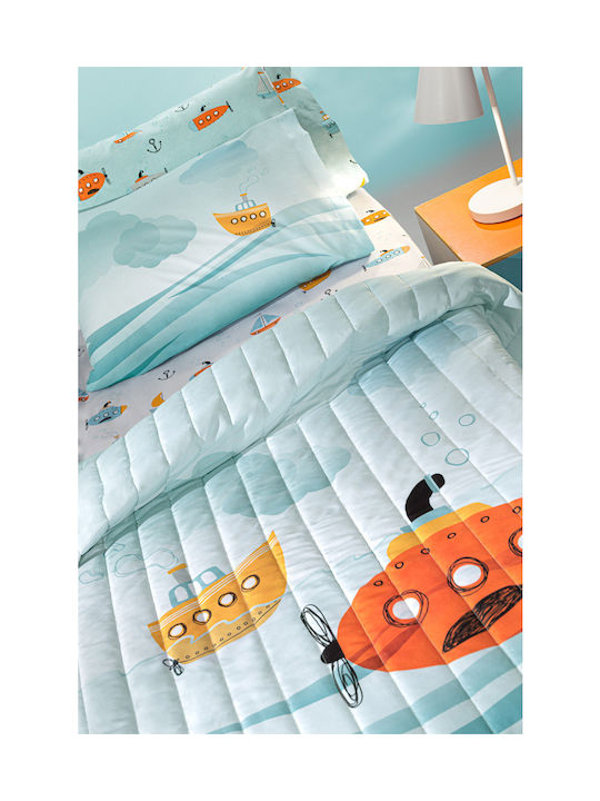 Saint Clair Kids Duvet Single Sub Light Blue 160x220cm