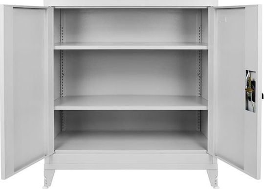 Δίφυλλη Μεταλλική Γαλβανιζέ 70x40x101εκ. με Ρυθμιζόμενα Πόδια Δίφυλλη Μεταλλική Γαλβανιζέ 70x40x101εκ. με Ρυθμιζόμενα Πόδια
