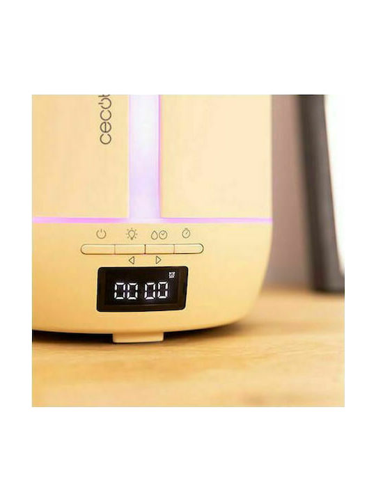 Cecotec Led Συσκευή Αρωματοθεραπείας PureAroma 550 Connected με Χρονοδιακόπτη Κίτρινη 500ml 05643