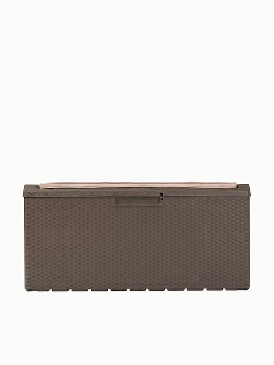 Toomax Outdoor Storage Box Porto Novo 350lt Brown L123.7xW54.5xH58.7cm
