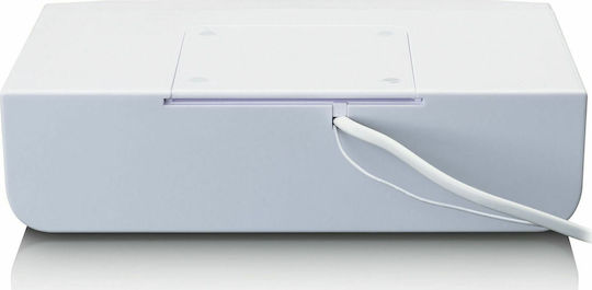 Lenco KCR-100 Επιτραπέζιο Ραδιόφωνο Ρεύματος με Bluetooth Λευκό