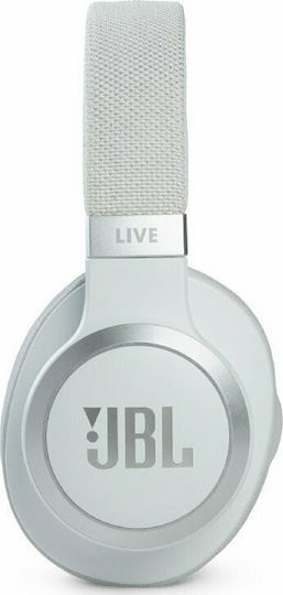 JBL Live 660NC Wireless / Wired Over Ear Headphones with 50 hours of Operation and Quick Charge White