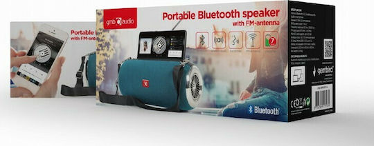 Gembird SPK-BT-17 Bluetooth Speaker 10W with Radio and Battery Life up to 7 hours Turquoise