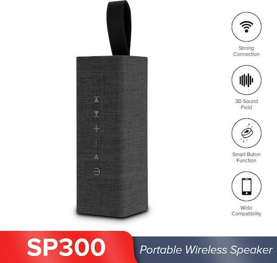 WK SP300 Bluetooth-Lautsprecher 12W mit Akkulaufzeit bis zu 6 Stunden Schwarz