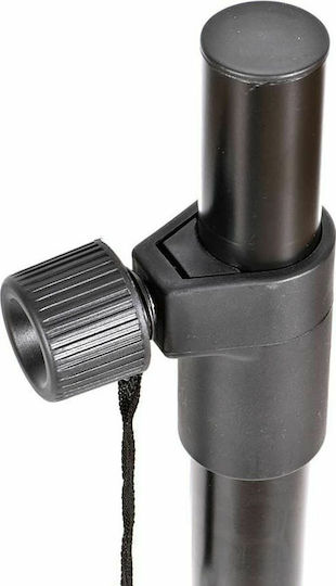 Metro SS014 Σωλήνας Σύνδεσης Ηχείων PA ύψους 82.5-132cm σε Μαύρο Χρώμα