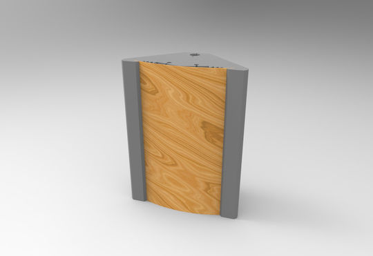Alphacoustic Polyfon BT Bassfalle (4Stück) 45cm x 20cm x 500mm in Gray Farbe