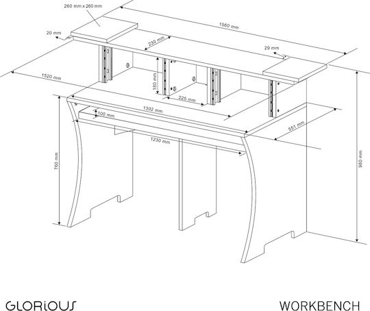 Glorious Workbench Weiß