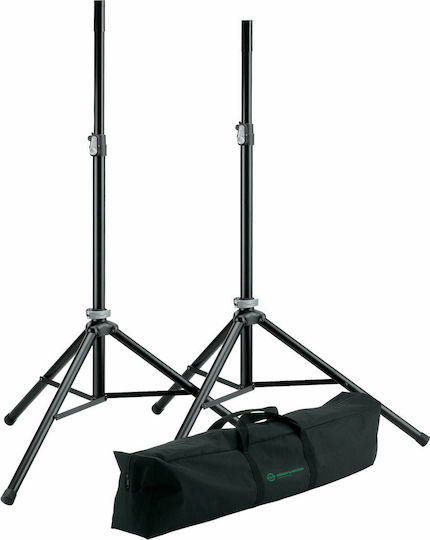 Konig & Meyer 21449 PA Speaker Tripods height 127-193cm in Black Color