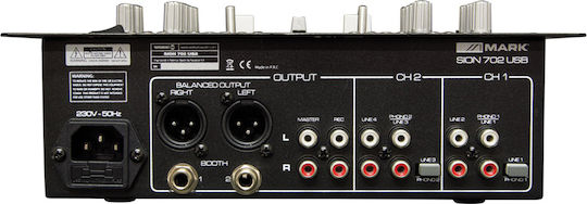 Mark Sion 702 USB Αναλογικός Μίκτης 2 Καναλιών & Bluetooth