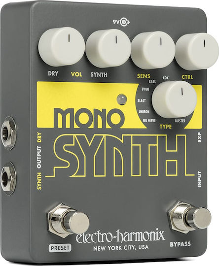 Electro-Harmonix Mono Synth Педал Ефект Синтезатор Електрическа китара
