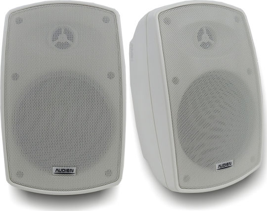 Audien BT-508 Παθητικά Επιτοίχια Ηχεία 70W (Ζεύγος) 25.2x16.5x16.3εκ. Λευκά