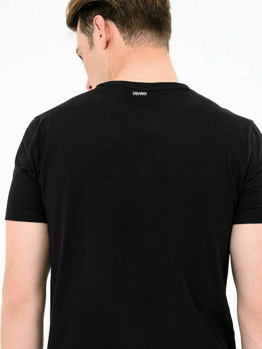 Hugo Boss Ανδρικό T-shirt Μαύρο Μονόχρωμο