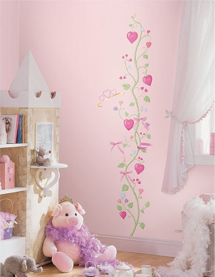 Roommate Kids Growth Height Chart Wall Sticker with Design Princesses Height chart "Μικρή Πριγκίπισσα"