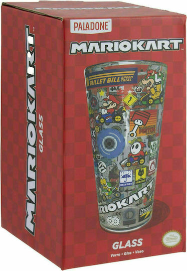 Paladone Mario Kart Beer Glass Cocktail/Drinking Water Glass from Glass 400ml