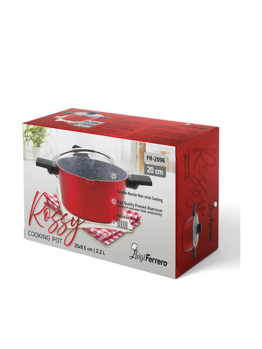 Luigi Ferrero FR-2096 Βαθιά Κατσαρόλα από Αλουμίνιο 2.2lt / 20cm