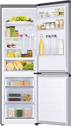Samsung Ψυγειοκαταψύκτης 344lt NoFrost Υ185.3xΠ59.5xΒ65.8εκ. Inox RB34T600FSA - BMF