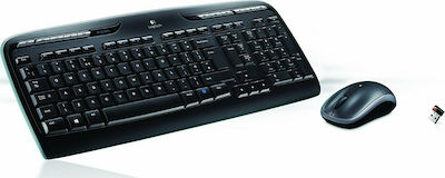 Logitech Wireless Combo MK330 Ασύρματο Σετ Πληκτρολόγιο & Ποντίκι Αγγλικό UK