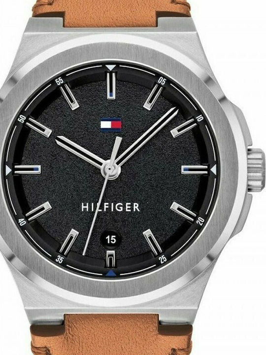 Tommy Hilfiger Princeton Watch Battery with Leather Strap
