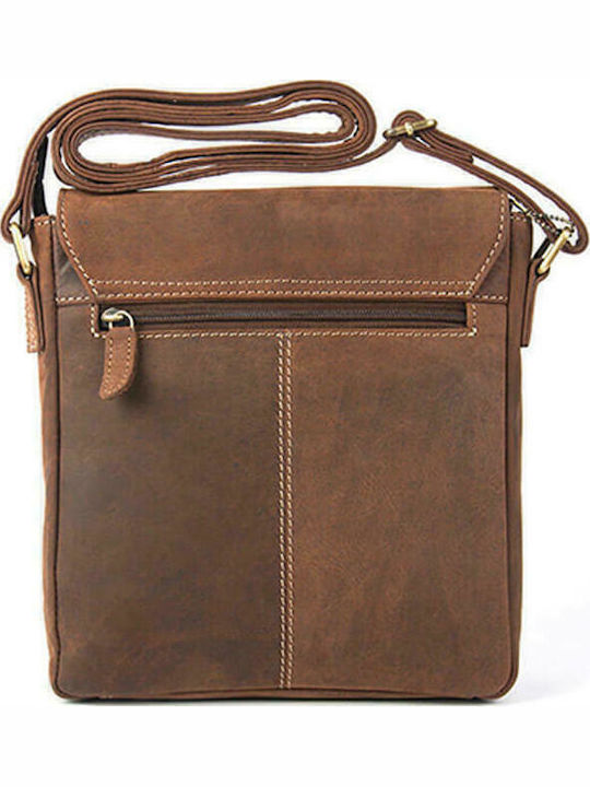 Leather Men's Bag Messenger Tabac Brown
