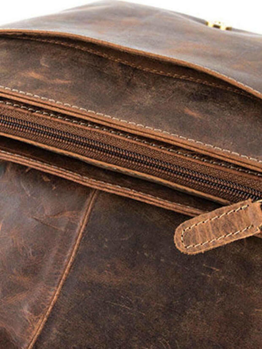 Leather Men's Bag Messenger Tabac Brown