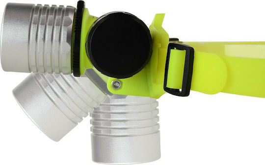 GloboStar Headlamp LED IP68 with Maximum Brightness 300lm Extreme XHP50 3 x AAA Green
