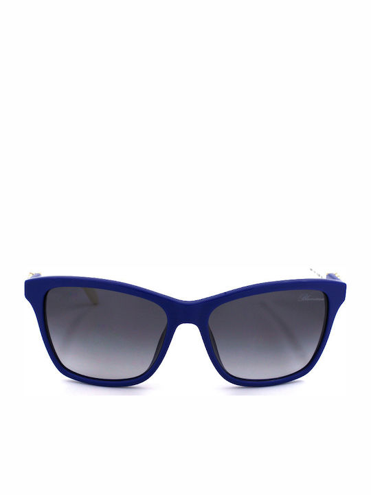 Blumarine Sunglasses with Blue Plastic Frame SBM651 0D82