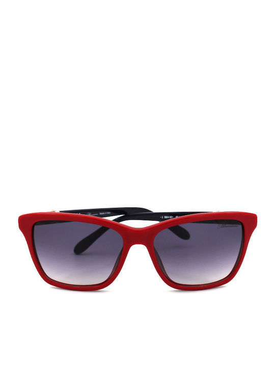 Blumarine Unisex Γυαλιά Ηλίου με Κόκκινο Κοκκάλινο Σκελετό και Μωβ Ντεγκραντέ Φακό SBM651 09EZ