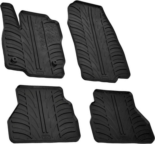 Lampa Set of Front and Rear Mats 4pcs Tray Type for Ford B-Max 2015+ Black