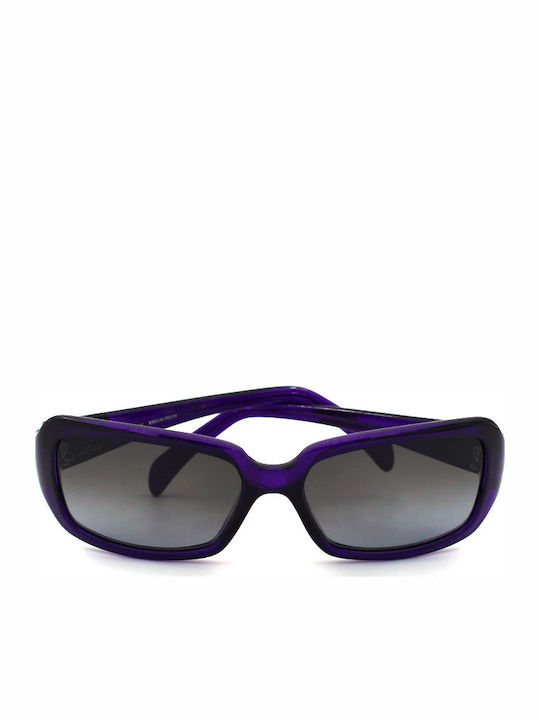 Emilio Pucci Women's Sunglasses with Purple Plastic Frame and Gray Gradient Lens EP693S 539