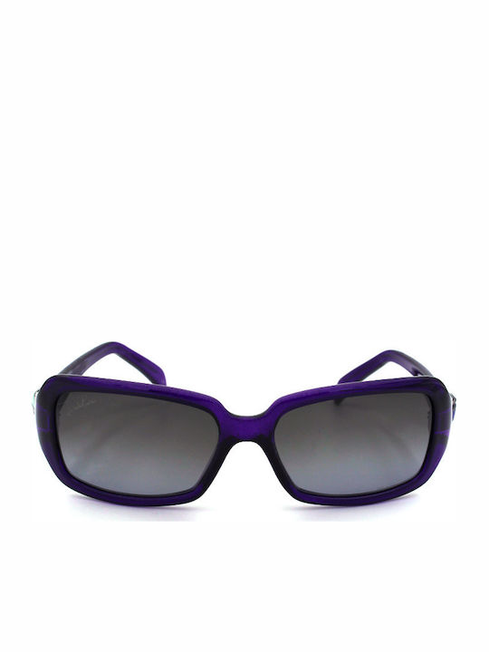 Emilio Pucci Women's Sunglasses with Purple Plastic Frame and Gray Gradient Lens EP693S 539