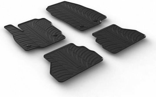 Lampa Set of Front and Rear Mats 4pcs Tray Type for Ford B-Max 2018+ Black