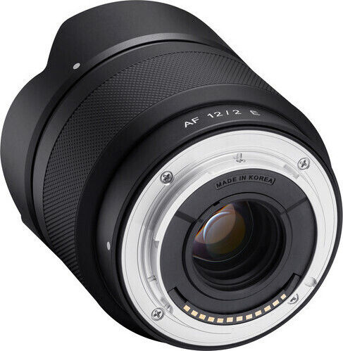 Samyang Crop Φωτογραφικός Φακός 12mm f/2.0 AF Compact Ultra-Wide Angle Wide Angle για Sony E Mount Μαύρος