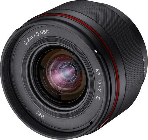 Samyang Crop Φωτογραφικός Φακός 12mm f/2.0 AF Compact Ultra-Wide Angle Wide Angle για Sony E Mount Μαύρος