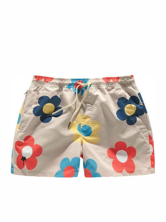 Ανδρικό Μαγιό Σορτς Μπεζ Floral