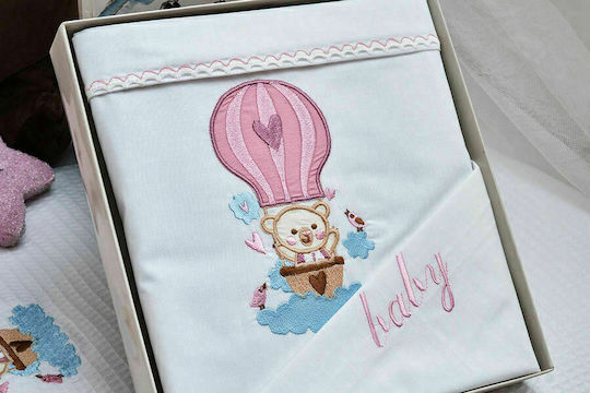 Cokitex Baby Sheets Baloon White 120x160cm