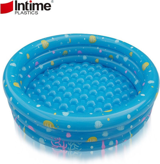 INTIME Children's Inflatable PVC Pool 150x150x40cm Στρογγυλή