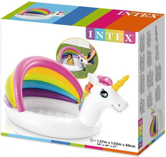 Intex Unicorn Piscină Pentru Copii Rotundă Gonflabilă 45lt 127x69cm