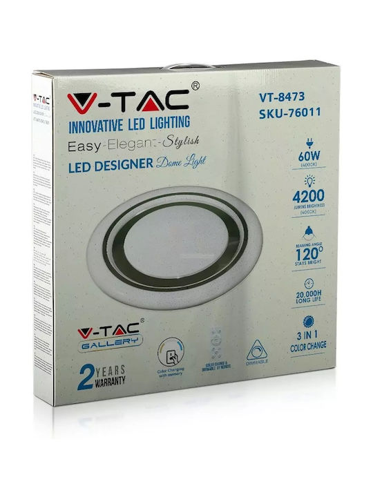 V-TAC Таванно осветление 48бр Бяла с Вграден LED