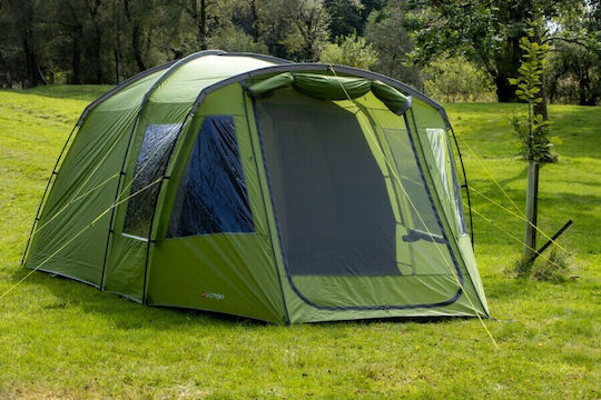 Vango Mokala 450 Camping Tent Tunnel Green with Double Cloth 4 Seasons for 4 People 540x280x180cm