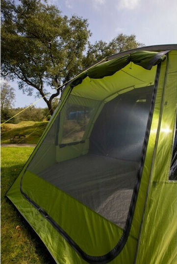 Vango Mokala 450 Camping Tent Tunnel Green with Double Cloth 4 Seasons for 4 People 540x280x180cm