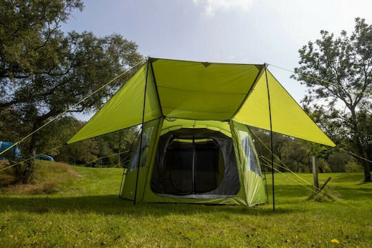 Vango Mokala 450 Camping Tent Tunnel Green with Double Cloth 4 Seasons for 4 People 540x280x180cm