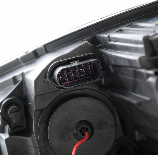 Osram Μπροστινά Φανάρια Led για Volkswagen Golf VII DRL Full Led Halogen Version Black 17-19 2τμχ