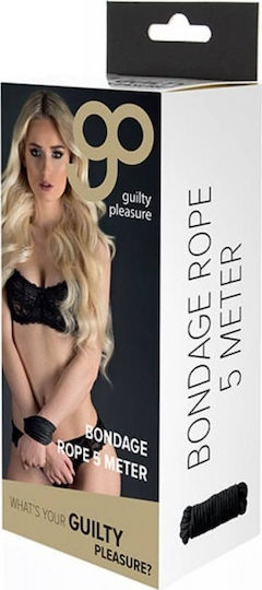 Guilty Pleasure Bondage Rope 5m Frânghie de Legare în Culoare Negru