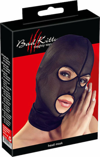 You2Toys Bad Kitty Head Mask Halbtransparent BDSM Maske in Schwarz Farbe